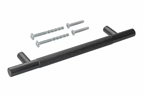 Click Here To Enlarge This Photo Of Eclipse 95622 128mm Knurled Cupboard Handle - Matt Black