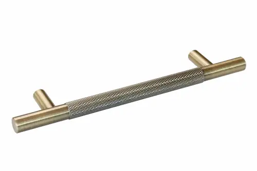 Click Here To Enlarge This Photo Of Eclipse 95623 128mm Knurled Cupboard Handle - Antique Brass