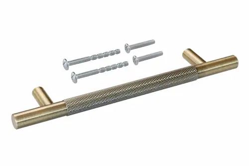 Click Here To Enlarge This Photo Of Eclipse 95623 128mm Knurled Cupboard Handle - Antique Brass
