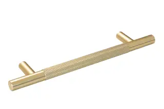 Eclipse 95624 128mm Knurled Cupboard Handle - Satin Brass