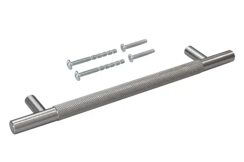 Click Here To Enlarge This Photo Of Eclipse 95631 160mm Knurled Cupboard Handle - Satin Nickel