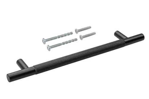 Click Here To Enlarge This Photo Of Eclipse 95632 160mm Knurled Cupboard Handle - Matt Black