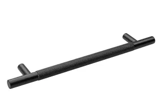 Eclipse 95632 160mm Knurled Cupboard Handle - Matt Black