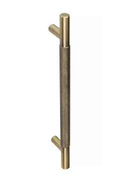 Click Here To Enlarge This Photo Of Eclipse 95633 160mm Knurled Cupboard Handle - Antique Brass