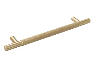 Eclipse 95634 160mm Knurled Cupboard Handle - Satin Brass