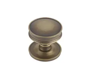 BUR110AB Frelan Hardware Burlington Berkeley 40mm Cupboard Knob Antique Brass