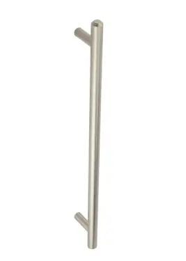 Click Here To Enlarge This Photo Of BUR1000SN Frelan Hardware Burlington Belgrave Pull Handle 425 x 20mm Bolt Through Satin Nickel