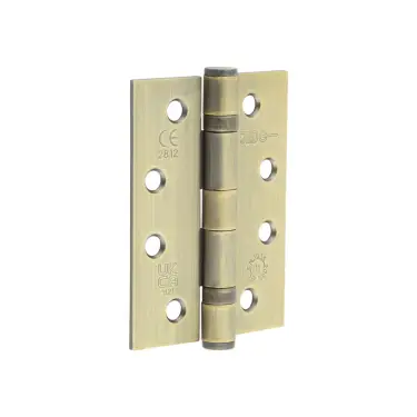 Click Here To Enlarge This Photo Of J8500AB Frelan Hardware Jedo Grade 11 Steel Ball Bearing Hinges 102mm x 76mm x 2.7mm - Antique Brass