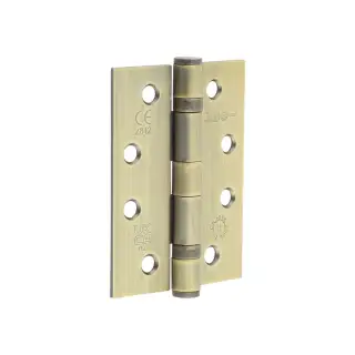 J8500AB Frelan Hardware Jedo Grade 11 Steel Ball Bearing Hinges 102mm x 76mm x 2.7mm - Antique Brass