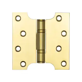 J9449PVD Frelan Hardware Jedo Parliament Ball Bearing Hinges 102mm x 102mm x 3mm Polished Brass (G201 Stainless Steel)