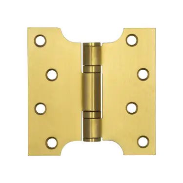 Click Here To Enlarge This Photo Of J9449SB Frelan Hardware Jedo Parliament Ball Bearing Hinges 102mm x 102mm x 3mm Satin Brass (G201 Stainless Steel)