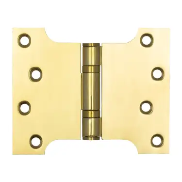 Click Here To Enlarge This Photo Of J9459PVD Frelan Hardware Jedo Parliament Ball Bearing Hinges 102mm x 127mm x 3mm Polished Brass (G201 Stainless Steel)