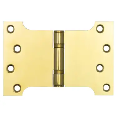 Click Here To Enlarge This Photo Of J9469PVD Frelan Hardware Jedo Parliament Ball Bearing Hinges 102mm x 152mm x 3mm Polished Brass (G201 Stainless Steel)