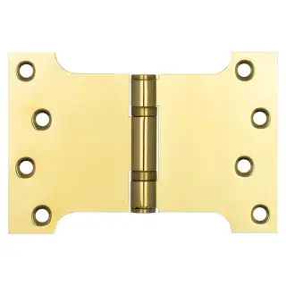 J9469PVD Frelan Hardware Jedo Parliament Ball Bearing Hinges 102mm x 152mm x 3mm Polished Brass (G201 Stainless Steel)