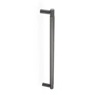 AW500-450-DBZPVD - Alexander & Wilks Spitfire Diamond Knurled Bolt Through Pull Handle 450mm c/c - Dark Bronze PVD