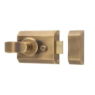 RCN8260AB - Carlisle Brass Eurospec Rim Cylinder 60mm Nightlatch c/w Cylinder - Antique Brass