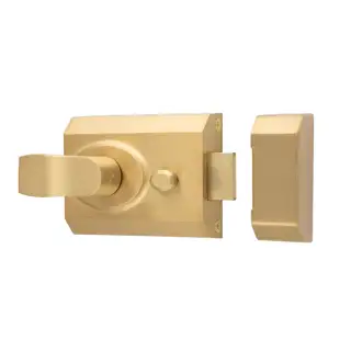 RCN8260SB - Carlisle Brass Eurospec Rim Cylinder 60mm Nightlatch c/w Cylinder - Satin Brass
