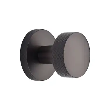 Click Here To Enlarge This Photo Of HLS8805-MB Heritage Brass Knightsbridge Knurled Knob on Knurled Concealed base Matt Bronze finish
