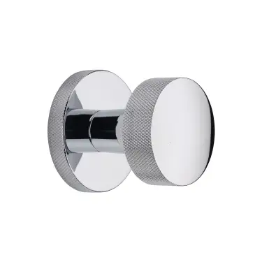 Click Here To Enlarge This Photo Of HLS8805-PC Heritage Brass Knightsbridge Knurled Knob on Knurled Concealed base Polished Chrome finish