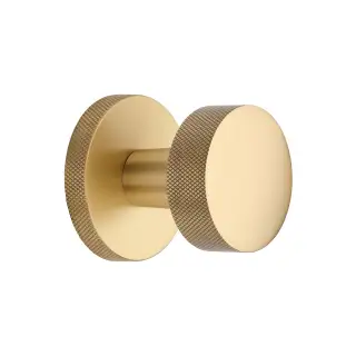 HLS8805-SB Heritage Brass Knightsbridge Knurled Knob on Knurled Concealed base Satin Brass finish