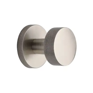 Click Here To Enlarge This Photo Of HLS8805-SN Heritage Brass Knightsbridge Knurled Knob on Knurled Concealed base Satin Nickel finish