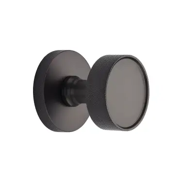 Click Here To Enlarge This Photo Of OWN5490-MB Heritage Brass Owen Knurled Knob on Knurled Concealed Base Matt Bronze finish