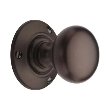 Click Here To Enlarge This Photo Of V876-MB Heritage Brass Mortice Knob Chester Design Matt Bronze Finish