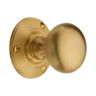 V876-SB Heritage Brass Mortice Knob Chester Design Satin Brass Finish