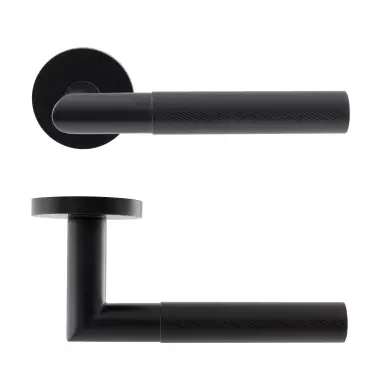 Click Here To Enlarge This Photo Of Eclipse 34342 Revolve Ultimate Solid Stainless Lever On Rose - Matt Black