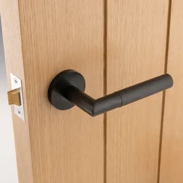 Click Here To Enlarge This Photo Of Eclipse 34342 Revolve Ultimate Solid Stainless Lever On Rose - Matt Black