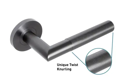 Click Here To Enlarge This Photo Of Eclipse 34343 Revolve Ultimate Solid Stainless Lever On Rose - Dark Bronze