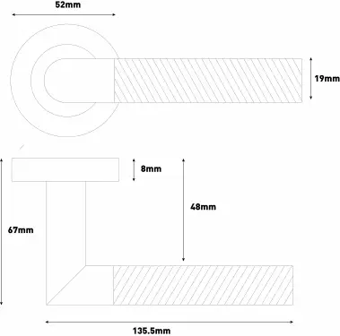 Click Here To Enlarge This Photo Of Eclipse 34345 Revolve Ultimate Solid Stainless Lever On Rose - Satin Brass