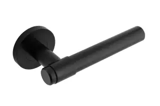Eclipse 34352 Collared Ultimate Solid Stainless Lever On Rose - Matt Black