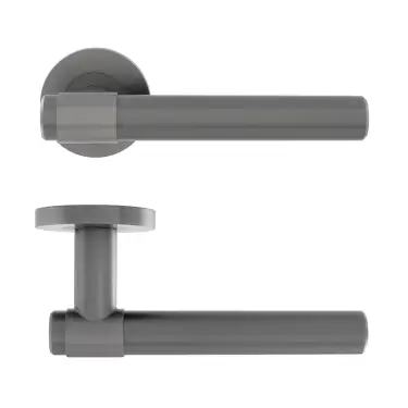 Click Here To Enlarge This Photo Of Eclipse 34353 Collared Ultimate Solid Stainless Lever On Rose - Dark Bronze