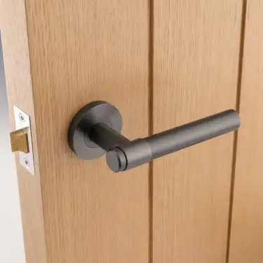 Click Here To Enlarge This Photo Of Eclipse 34353 Collared Ultimate Solid Stainless Lever On Rose - Dark Bronze