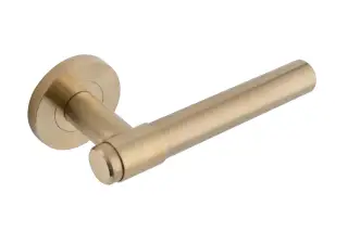 Eclipse 34355 Collared Ultimate Solid Stainless Lever On Rose - Satin Brass