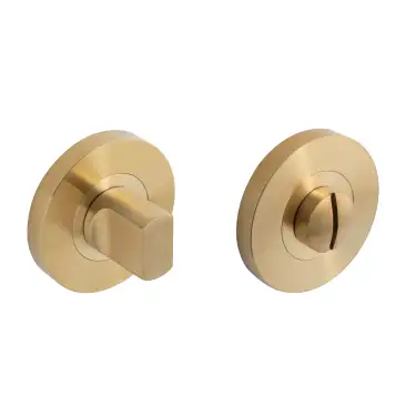 Click Here To Enlarge This Photo Of Eclipse 34365 Ultimate 304 Stainless Bathroom Thumbturn & Release - Satin Brass