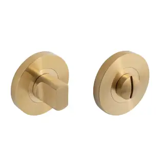 Eclipse 34365 Ultimate 304 Stainless Bathroom Thumbturn & Release - Satin Brass