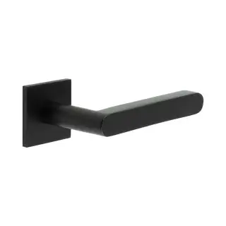 CR-101B1MB Frelan Hardware CRES Sprung (Square Rose) Door Handle Black (SS316)