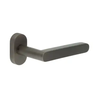 Click Here To Enlarge This Photo Of CR-101C4DB Frelan Hardware CRES Multi Point Oval Rose Door Handle Dark Bronze (SS316)
