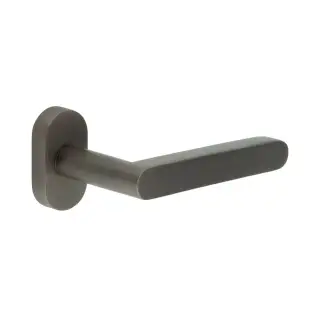 CR-101C4DB Frelan Hardware CRES Multi Point Oval Rose Door Handle Dark Bronze (SS316)