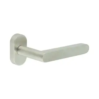 CR-101C4SSS Frelan Hardware CRES Multi Point Oval Rose Door Handle Satin Stainless Steel (SS316)
