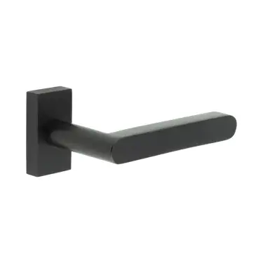 Click Here To Enlarge This Photo Of CR-101D4MB Frelan Hardware CRES Multi Point Rectangular Rose Door Handle Black (SS316)