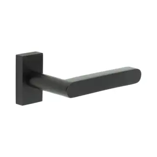 CR-101D4MB Frelan Hardware CRES Multi Point Rectangular Rose Door Handle Black (SS316)
