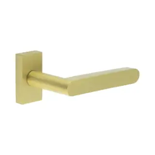 CR-101D4SB Frelan Hardware CRES Multi Point Rectangular Rose Door Handle Satin Brass (SS316)