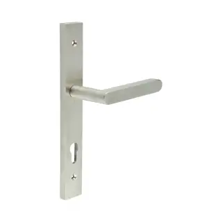 CR-101G4SSS Frelan Hardware CRES 92mm Multi Point Backplate Door Handle (215mm c/c) Satin Stainless Steel (SS316)