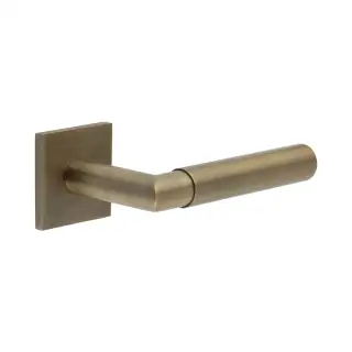 CR-102B3AB Frelan Hardware CRES Fixed Dead (Square Rose) Door Handle Antique Brass (SS316)