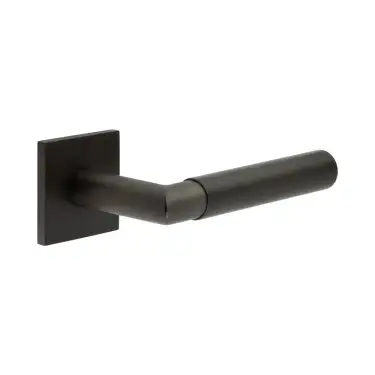 Click Here To Enlarge This Photo Of CR-102B3DB Frelan Hardware CRES Fixed Dead (Square Rose) Door Handle Dark Bronze (SS316)