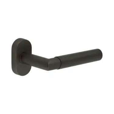 Click Here To Enlarge This Photo Of CR-102C4DB Frelan Hardware CRES Multi Point Oval Rose Door Handle Dark Bronze (SS316)