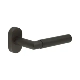 CR-102C4DB Frelan Hardware CRES Multi Point Oval Rose Door Handle Dark Bronze (SS316)